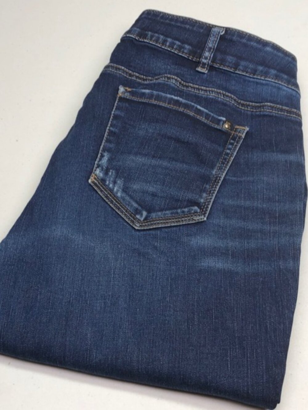 SILVER ELYSE SLIM BOOT JEANS SZ14 L33 FACTORY DISTRESS ⭐️